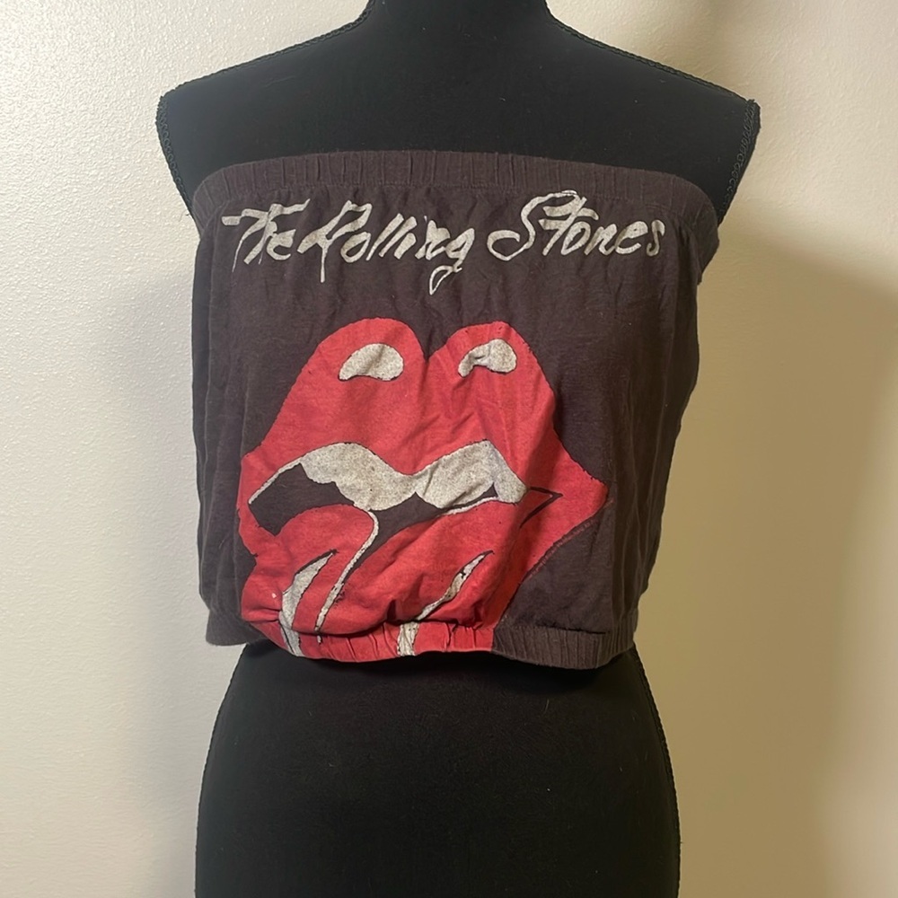 Rolling stone vintage strapless tube top